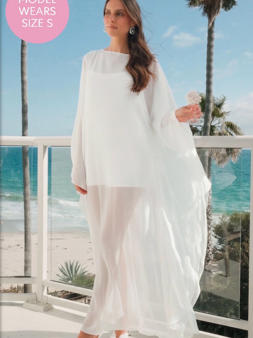 Nwot Show Me Your Mumu White Sheer Maxi Dress